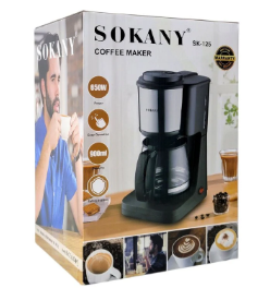 CAFETERA SOKANY CM-108S ( 6 UND X CAJA)